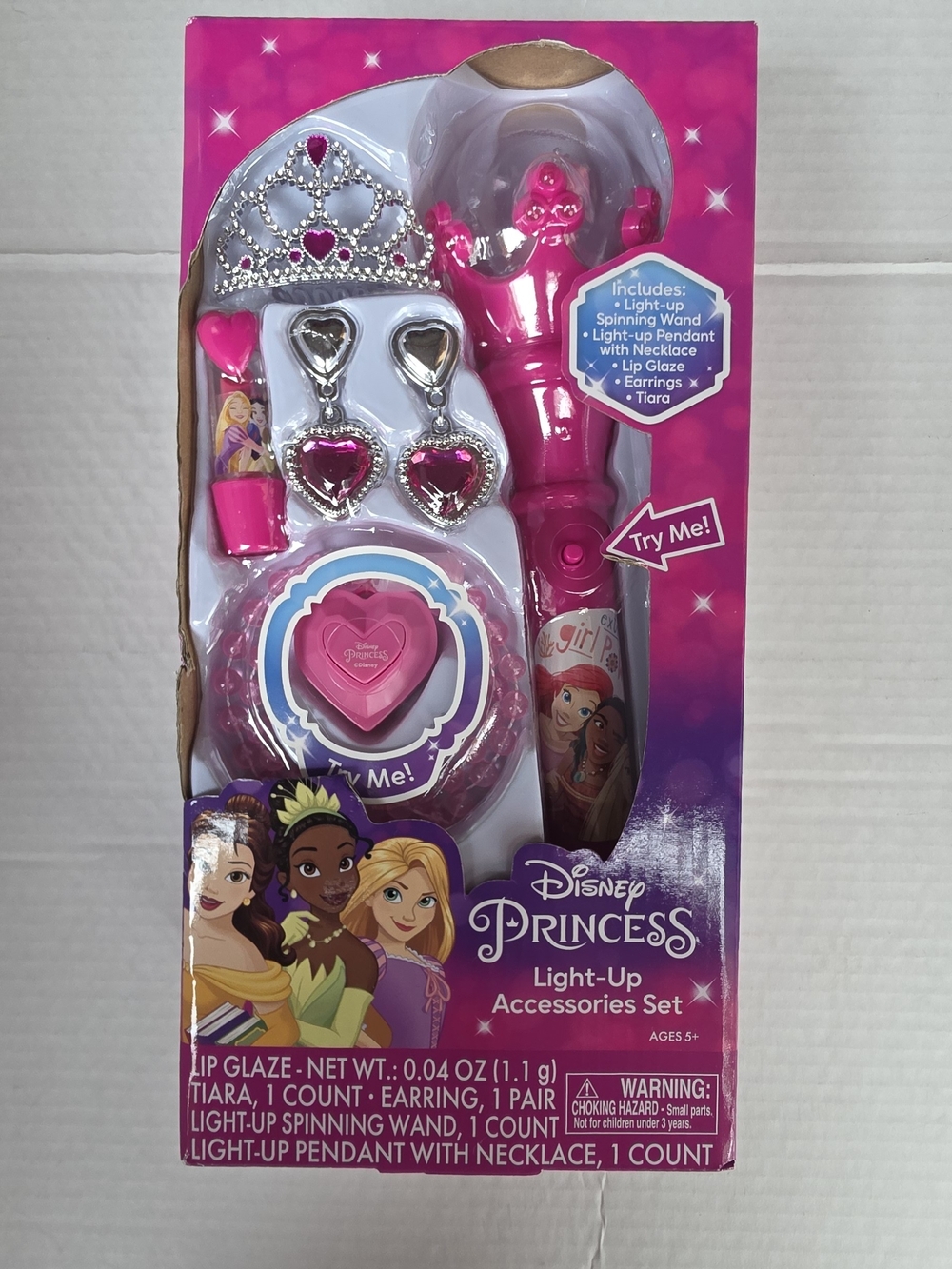 Disney Princess Light-Up Accessories Set Pink & Purple NWT